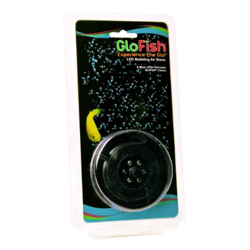 Product Cover GloFish Round Aquarium LED Bubbling Air Stone, 6 Blue LEDs