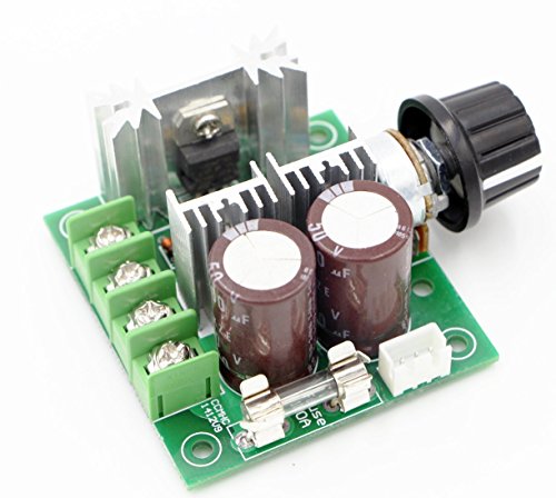 Product Cover RioRand 12V-40V 10A PWM DC Motor Speed Controller with Knob-High Efficiency, High Torque, Low Heat Generating with Reverse Polarity Protection, High Current Protection