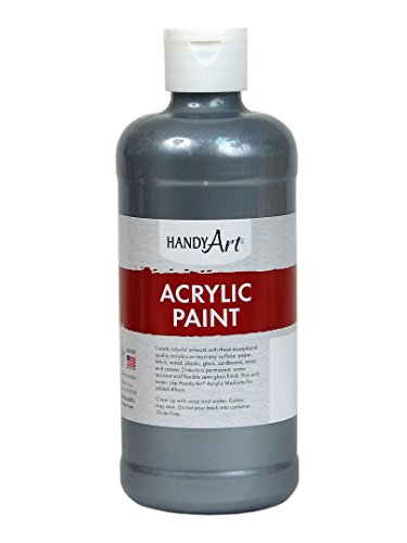 Product Cover Handy Art Student Acrylic Paint 16 ounce, Metallic Silver
