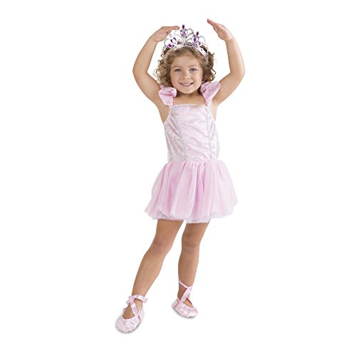 Product Cover Melissa & Doug Ballerina Role Play Costume Set (6 pcs) - Includes Ballet Slippers, Tutu