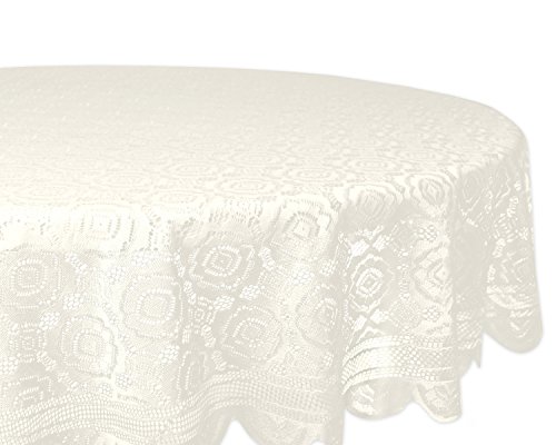 Product Cover DII Home Essentials 100% Polyester, Machine Washable, Shabby Chic, Vintage Tablecloth or Overlay 63