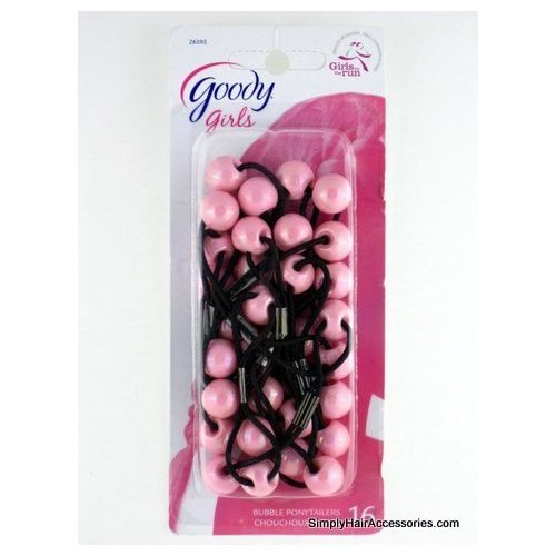 Product Cover Goody Girls Pink Twinbead Bubble Ponytailers - 16 pk. by Goody