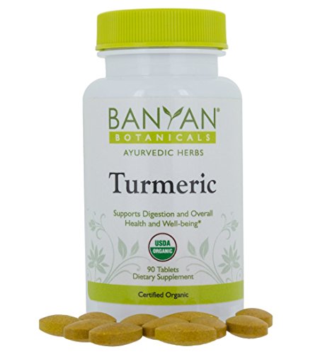 Product Cover Banyan Botanicals Turmeric Tablet Supplement, USDA Organic, 90 Count - Supports Digestion, Overall Health and Well-Being