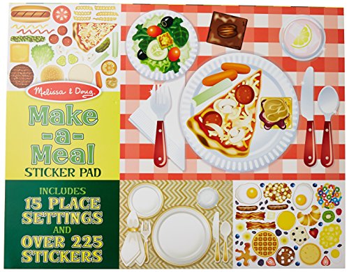 Product Cover Melissa & Doug Sticker Pad - Make-a-Meal, 225+ Food Stickers