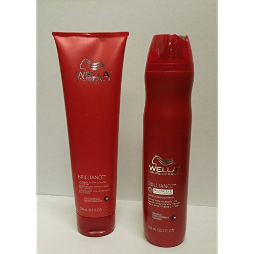 Product Cover Wella Brilliance DUO Color Care for Fine/Normal Hair Shampoo 10.1 oz and Conditioner 8.4 oz