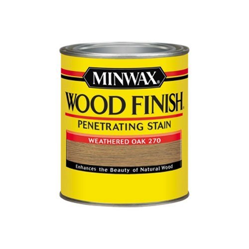 Product Cover Minwax 700474444 Wood Finish Penetrating Stain, quart, Weathered Oak
