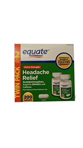 Product Cover Equate Extra Strength Headache Relief 2-Pack (400 caplets) Compare to Excedrin Extra Strength