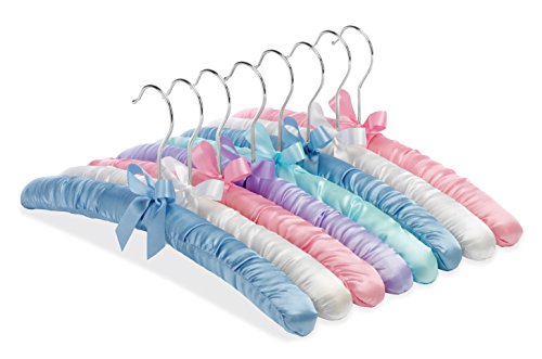 Product Cover Whitmor Satin Pastel-Set of 8 Padded Hanger