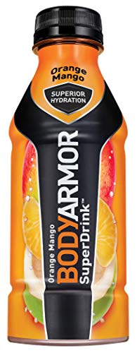 Product Cover BODYARMOR Sports Drink Sports Beverage, Orange Mango, Natural Flavors With Vitamins, Potassium-Packed Electrolytes, No Preservatives, Perfect For Athletes, 16 Fl Oz (Pack of 12)