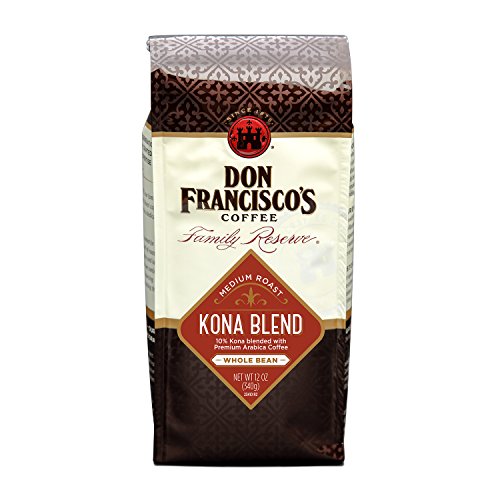 Product Cover Don Francisco's Whole Bean Kona Blend, Medium Roast Coffee (12-ounce bag)