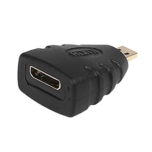 Product Cover HDE Mini HDMI Female to Micro HDMI Male Adapter Perfect for Smartphone to HDTV Sync