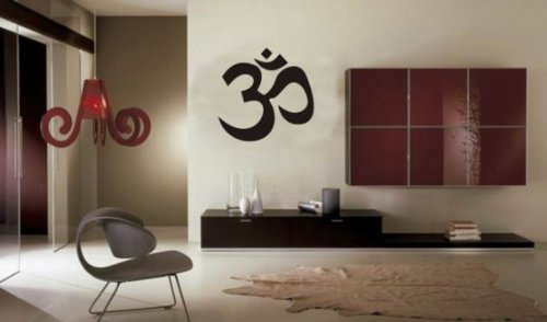 Product Cover Large Om Symbol Wall Decal Sticker Buddha Absolute Brahman Hindu