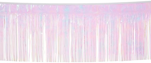 Product Cover 2-Ply FR Metallic Fringe Drape (opalescent) Party Accessory  (1 count)