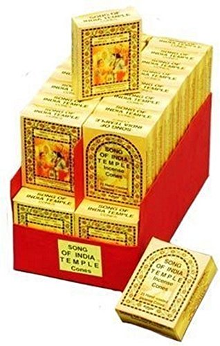Product Cover Song of India India Temple Incense - Cones - 5 Boxes(25/bx)
