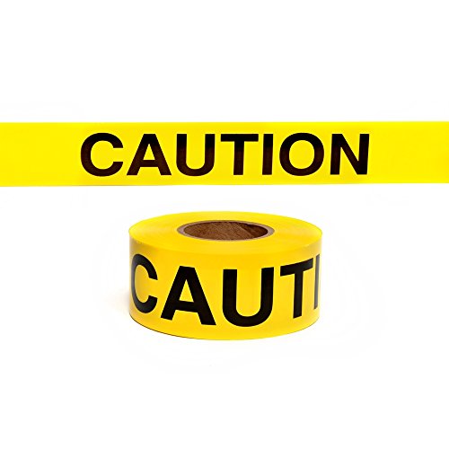 Product Cover Swanson BT30CAU2 Barricade Caution Tape with Yellow/Black Print, 3