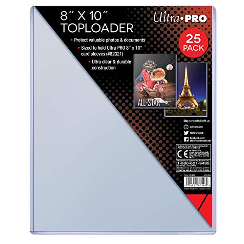 Product Cover Ultra Pro 8 X 10 in. Top Loader, 25 Pack