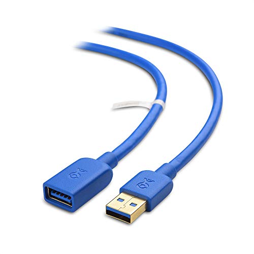 Product Cover Cable Matters USB to USB Extension Cable (USB 3.0 Extension Cable) in Blue 6 Feet for Oculus Rift, HTC Vive, Playstation VR Headset and More