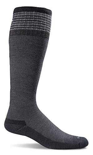 Product Cover Sockwell Women's Elevation Firm Graduated Compression Socks, Black Solid Medium/Large