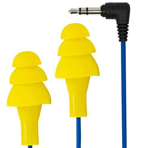 Product Cover Plugfones Basic Earplug-Earbud Hybrid - Noise Reducing Earphones - Yellow