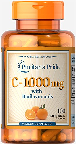 Product Cover Puritans Pride Vitamin C-1000 Mg with Bioflavonoids Capsules, 100 Count