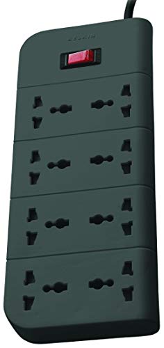 Product Cover Belkin Essential Series 8-Socket Surge Protector Universal Socket with 6.5ft Heavy Duty Cable (Grey)