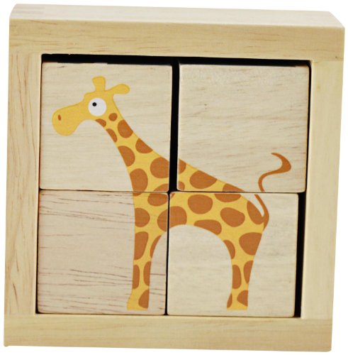 Product Cover BeginAgain BuddyBlocks Safari Animals - Matching and Problem Solving - Kids 18 Months and Up