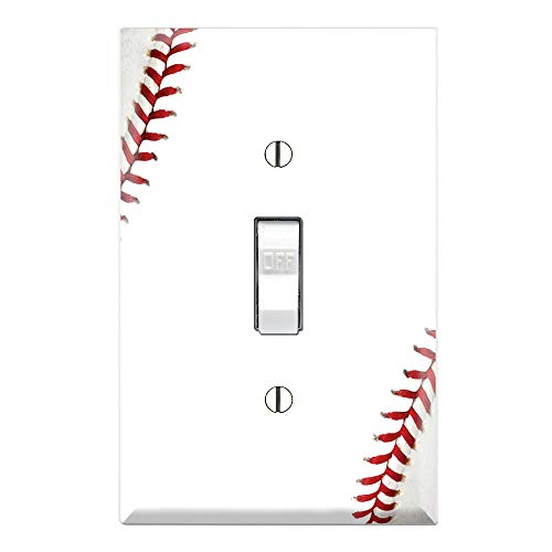 Product Cover Graphics Wallplates - Baseball - Single Toggle Wall Plate Cover