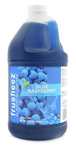 Product Cover Frusheez Blue Raspberry Slush and Slushie Mix, 1/2 Gallon
