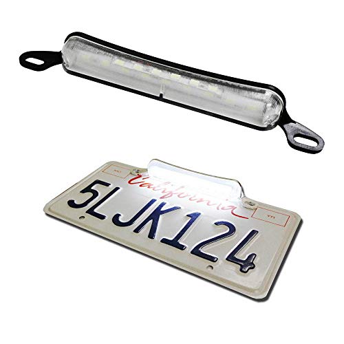 Product Cover iJDMTOY Universal Fit Bolt-On To License Plate Frame 12-SMD Xenon White LED License Plate Illumination Light Lamp