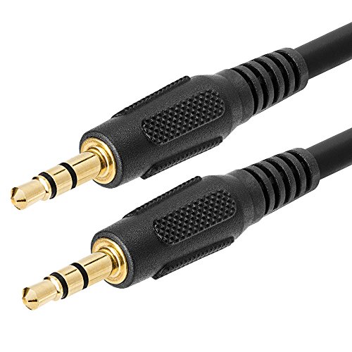 Product Cover Cmple - 3.5mm Aux Male to Male Stereo Audio Cable Auxiliary Headphones Cord MP3 PC - 25 Feet