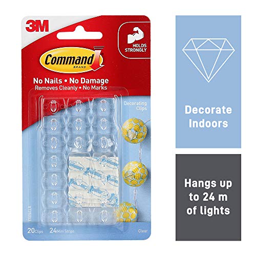 Product Cover Command 17026CLR-ES Decorating  Clips,  Clear,  20-Clips