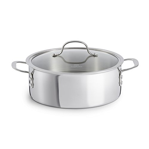 Product Cover Calphalon Tri-Ply Stainless Steel Cookware, Dutch Oven, 5-quart