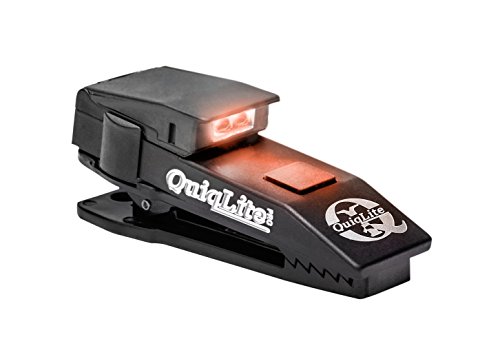 Product Cover QuiqLite Pro Pocket Concealable Flashlight with White/Red LED's Black