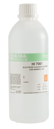 Product Cover Hanna Instruments HI7061L General Purpose Electrode Cleaning Solution, 500mL Bottle