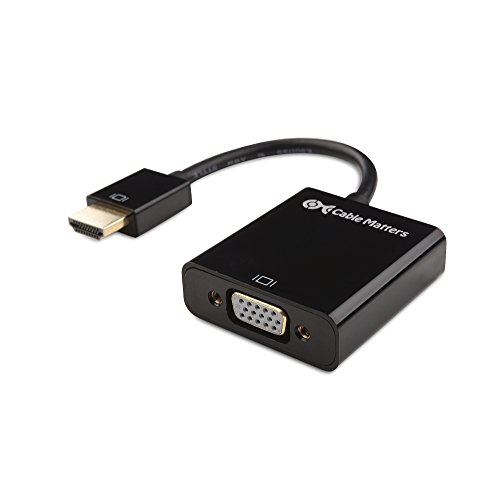 Product Cover Cable Matters HDMI to VGA Adapter (HDMI to VGA Converter) in Black