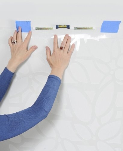 Product Cover Clip-On Stencil Level - Perfect Innovative Tool for Positioning and Leveling Wall Stencils