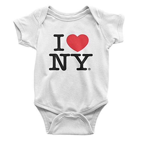 Product Cover I Love NY Baby Bodysuit White Snapsuit Souvenir Gift NYC New York 6m