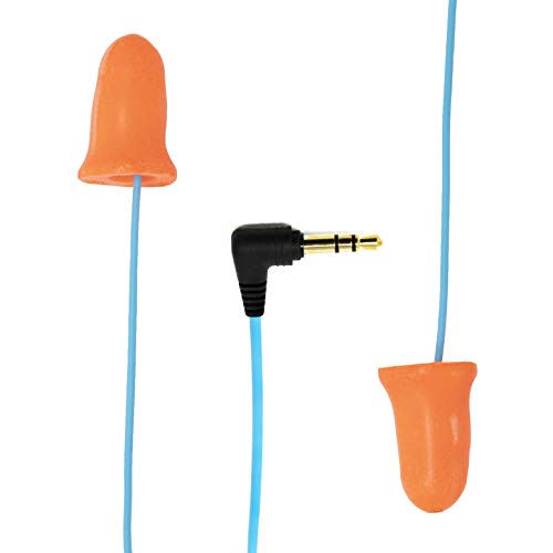 Product Cover Plugfones Basic Earplug-Earbud Hybrid - Noise Reducing Earphones - Orange
