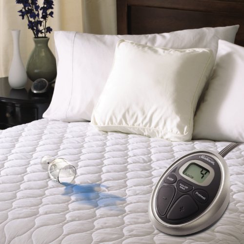 Product Cover Sunbeam Heated Mattress Pad | Water-Resistant, 10 Heat Settings , White , Twin - MSU6STS-T000-11A00