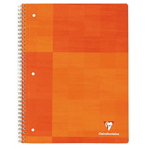 Product Cover Clairefontaine Wirebound 3 Holes Notebook - Letter Size (8.5 x 11 inches), Lined, 180 pages