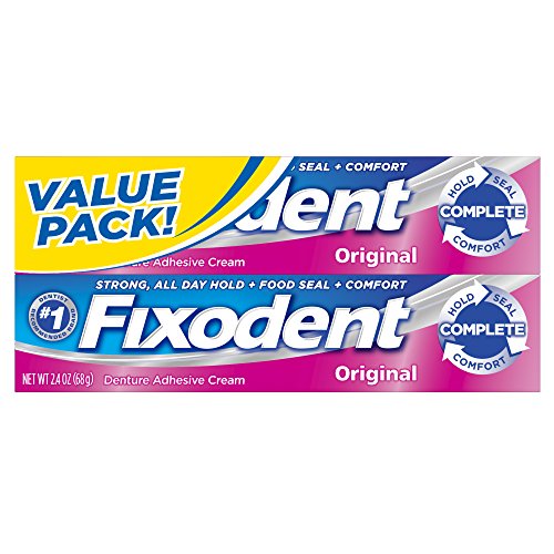 Product Cover Fixodent Complete Original Denture Adhesive Cream Twin Pack 2.4 Oz each