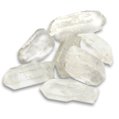 Product Cover Crystal Allies Materials: 1lb Bulk Rough Clear Quartz Crystal Points from Brazil - Large 1