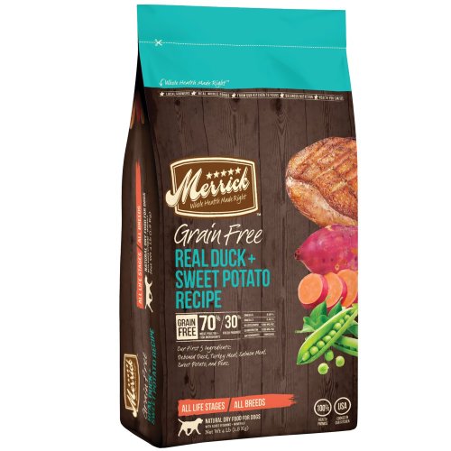 Product Cover Merrick Grain Free Real Duck & Sweet Potato Dog Food (4 lbs)