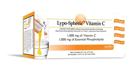 Product Cover Lypo-Spheric Vitamin C - 2 Cartons (60 Packets) - 1,000 mg Vitamin C & 1,000 mg Essential Phospholipids Per Packet - Liposome Encapsulated for Improved Absorption - 100% Non-GMO