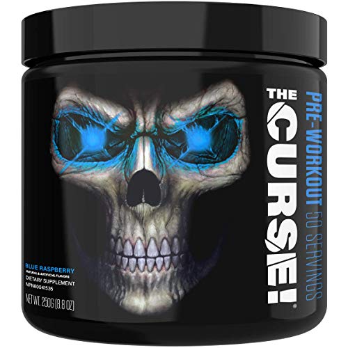 Product Cover Cobra Labs The Curse Pre-Workout Supplement Blue Raspberry Ice, 50 Servings, 0.55 Pound