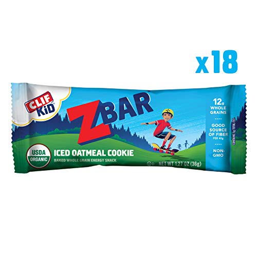 Product Cover CLIF KID ZBAR - Organic Granola Bars - Iced Oatmeal Cookie - (1.27 Ounce Energy Bars, Kids Snacks, 18 Count)