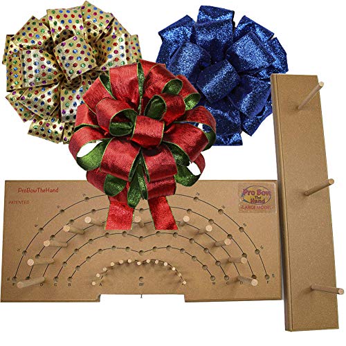 Product Cover Pro Bow - The Hand Bow Maker (Large) - Make Custom 3 Ribbon Bows for Holiday Wreaths and More