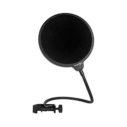 Product Cover Generic Studio Microphone Mic Wind Screen Pop Filter/ Swivel Mount, 360° Flexible Gooseneck Holder