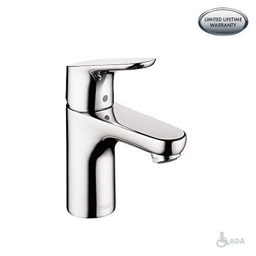 Product Cover hansgrohe Focus  Modern 1-Handle  7-inch Tall Bathroom Sink Faucet in Chrome, 04371000