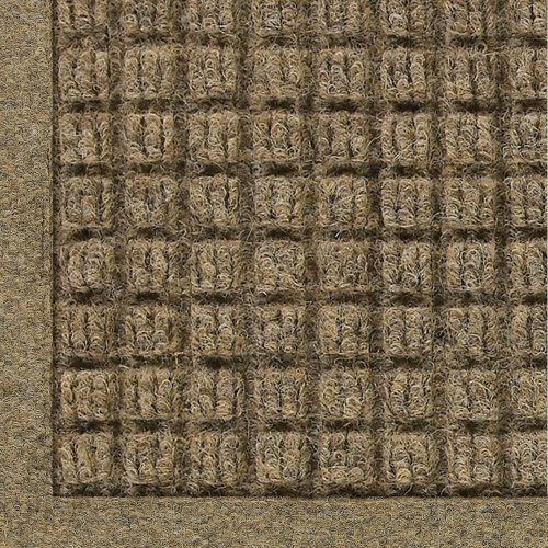 Product Cover WaterHog Fashion Commercial-Grade Entrance Mat, Indoor/Outdoor Charcoal Floor Mat 3' Length x 2' Width, Camel by M+A Matting